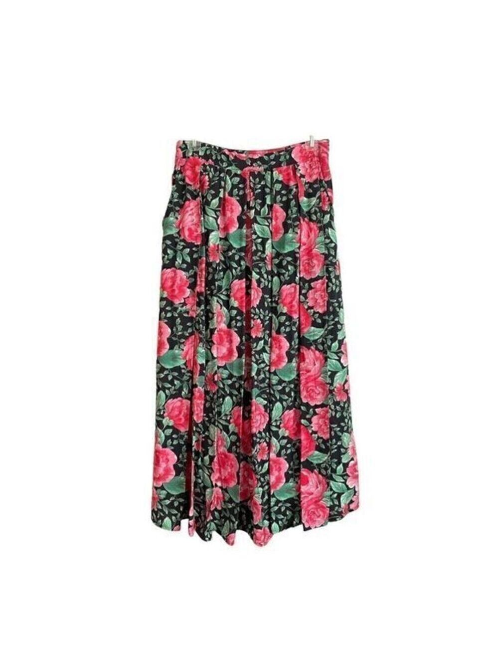Moon River Floral Midi Skirt Women's Medium